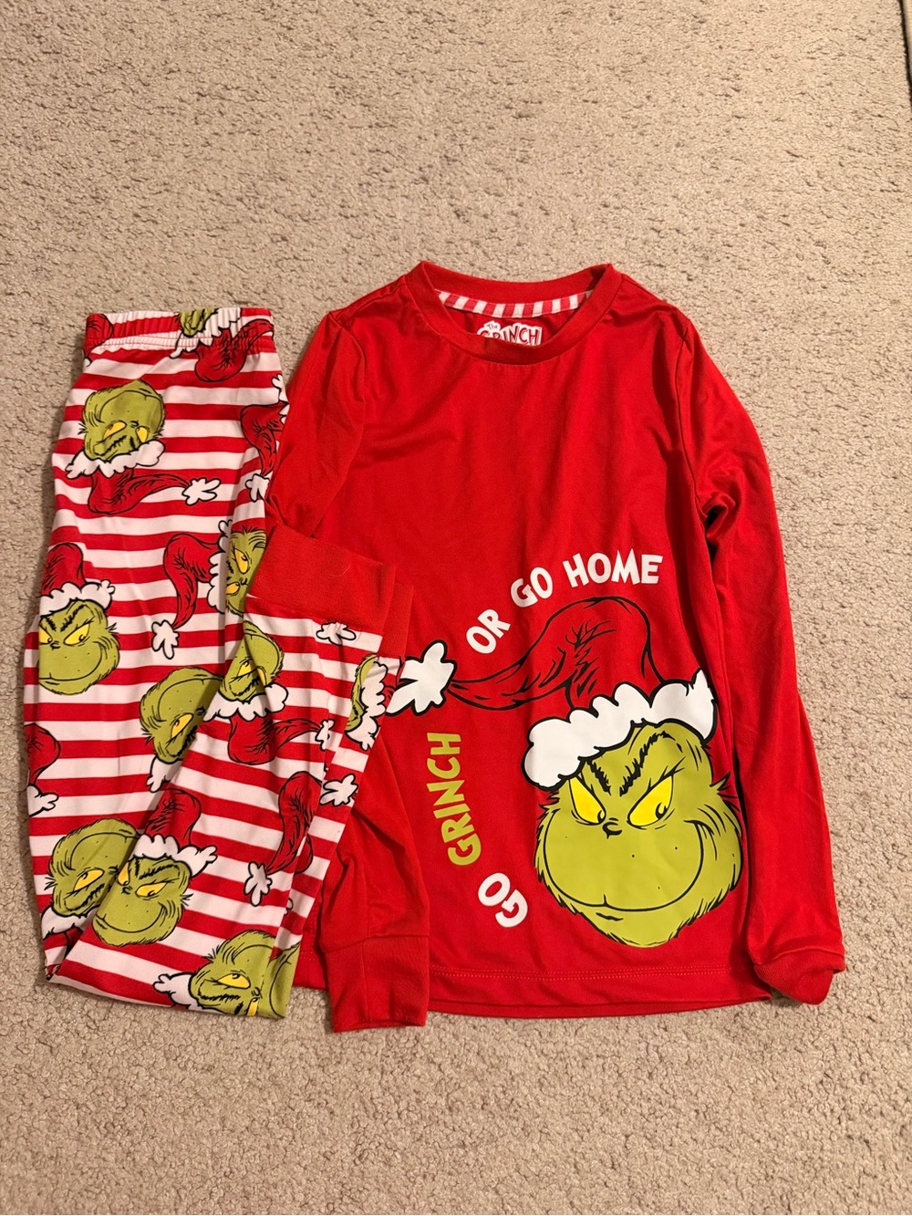 The Grinch Red Kids Pajama Set